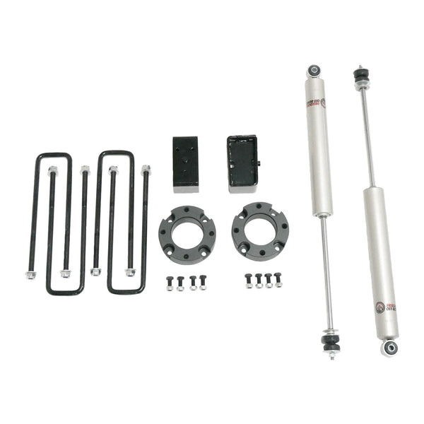 3 Inch Lift Kit Front Spacers w/ Rear Blocks and Shocks 07-18 Chevrolet Silverado 1500/07-18 GMC Sierra 1500 Freedom Off-Road