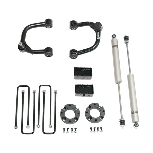 3 Inch Lift Kit Front Spacers w/ Rear Blocks, Shocks, and Control Arms 07-16 Chevrolet Silverado 1500/07-16 GMC Sierra 1500