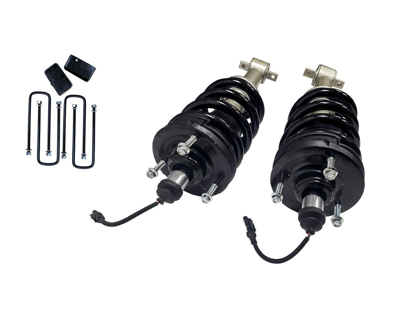 2.5 Inch Lift Mag Ride Delete Loaded Struts with Rear 2 Inch Blocks
