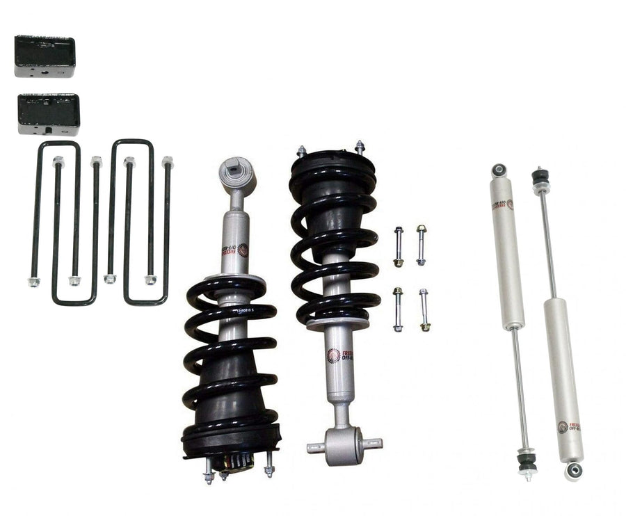 3 Inch Lift Kit w/ Front Struts, Rear Blocks, and Shocks 07-18 Chevrolet Silverado 1500/07-18 GMC Sierra 1500