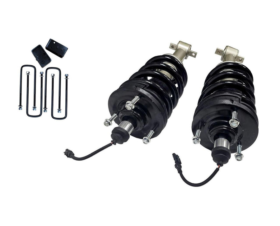 2 Inch Lift Mag Ride Delete Loaded Struts with Rear 2 Inch Blocks