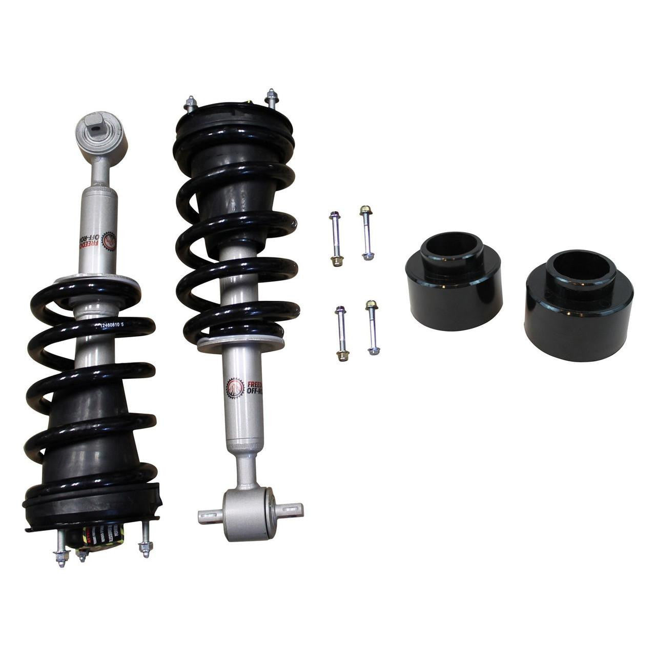 Front 2.5 Inch Lift Struts w/ Rear 2 Inch Spring Spacers 2007-2020 Tahoe/Yukon/Escalade/Suburban