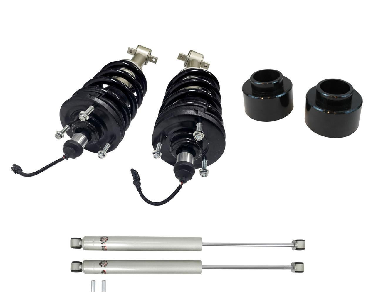 3 Inch Lift Mag Ride Delete Loaded Struts with Rear 2 Inch Spring Spacers and Shocks
