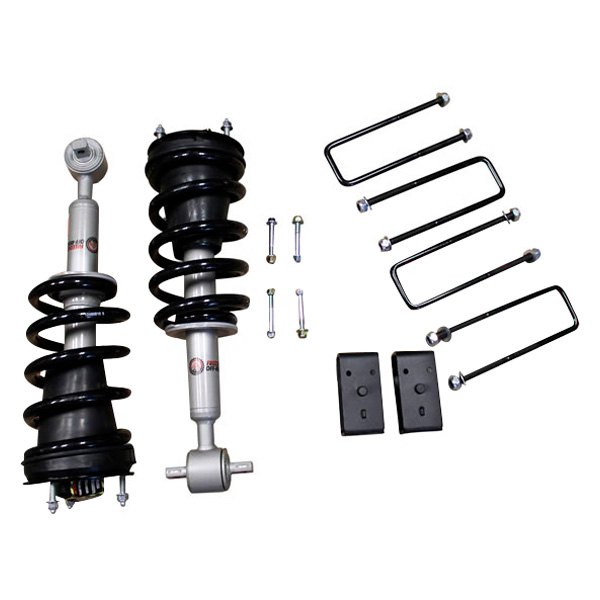 3 Inch Front Lift Struts and 2 Inch Rear Blocks w/ U-Bolts 2019-Present Silverado/Sierra 1500