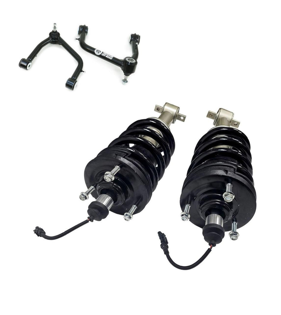2 Inch Lift Mag Ride Delete Loaded Struts with Front Upper Control Arms