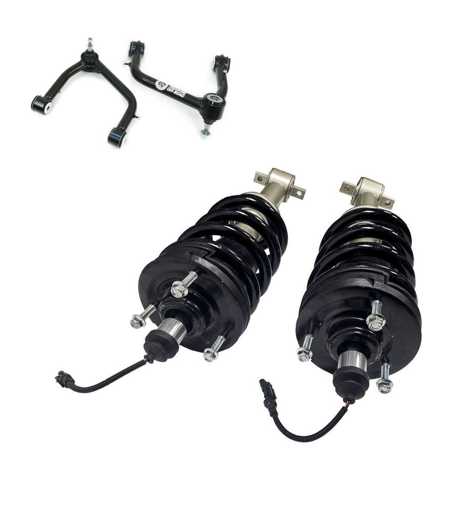 3 Inch Lift Mag Ride Delete Loaded Struts with Front Upper Control Arms