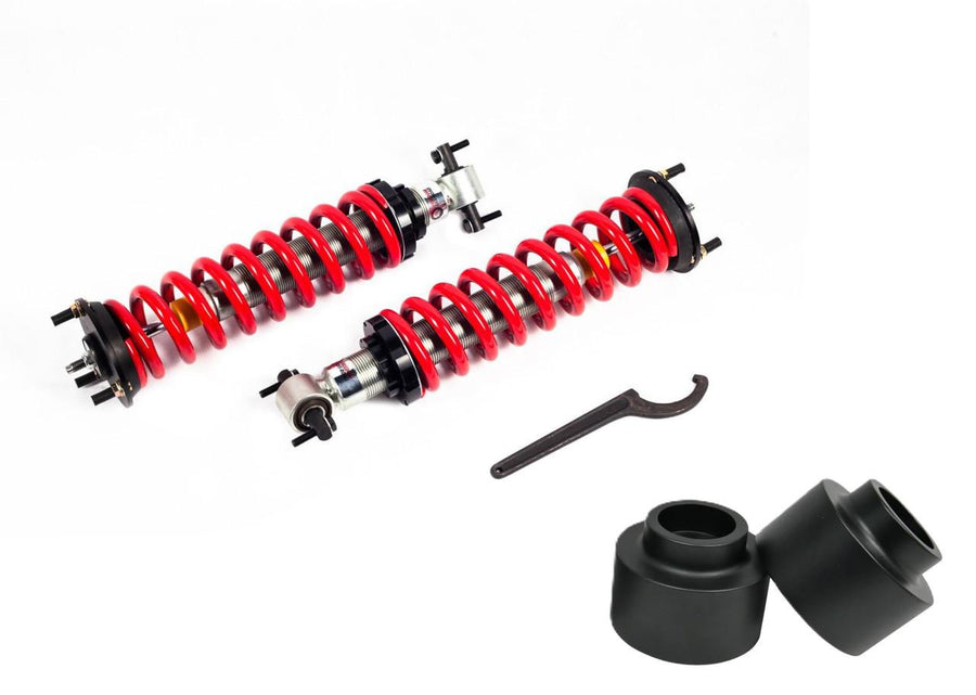 1-4 Inch Adjustable Coilovers w/ Rear 2 Inch Spring Spacers