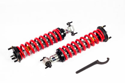 1-4 Inch Adjustable Coilovers 07-20 Escalade 07-20 Escalade ESV 07-13 Escalade EXT 07-13 Avalanche 08-18 Silverado/Sierra 1500 15-20 Suburban 07-14 Suburban 1500 07-20 Tahoe 07-19 Yukon 07-14 Yukon XL 1500