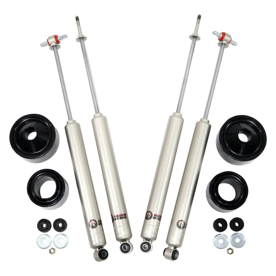 2.5 Inch Front / 2.5 Inch Rear Lift Spacers w/ Shocks 07-18 Wrangler JK