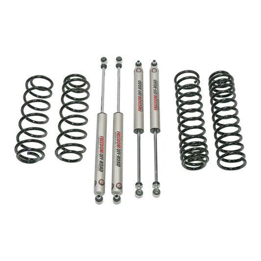 18+ Jeep JL Wrangler 4 Inch 4DR/4.5 Inch 2DR Lift w/ Coil Springs and Monotube Shocks Freedom Off Road