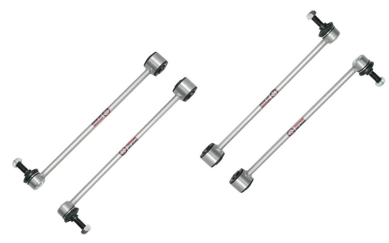 Front and Rear Extended Zinc-Nickel Sway Bar End links for 3.5-6 Inch Lift for 20-Present Jeep Gladiator JT Freedom Off-Road
