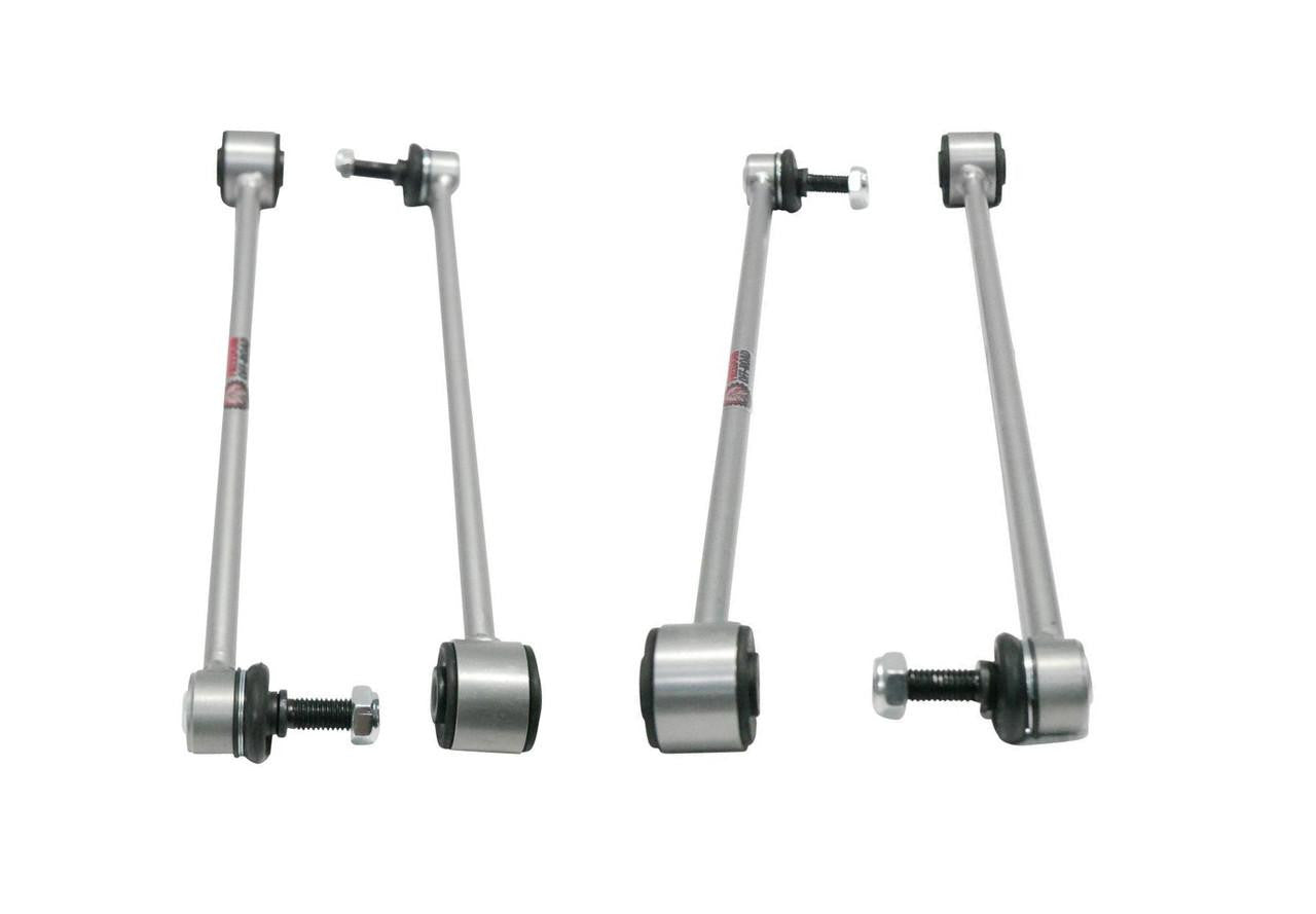 Front and Rear Extended Zinc-Nickel Sway Bar End Links for 3.5-6 Inch Lift 07-18 Jeep Wrangler JK Freedom Off-Road