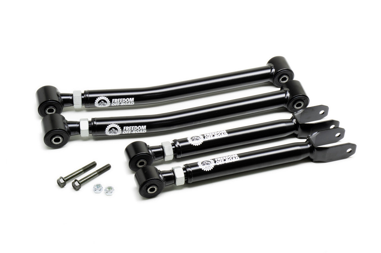 Adjustable Front Upper + Lower Control Arms for 0-4.5 Inch Lift 07-18 Wrangler JK