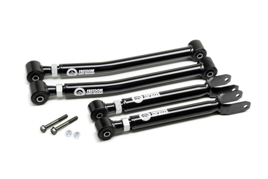 Adjustable Front Upper + Lower Control Arms for 0-4.5 Inch Lift 07-18 Wrangler JK