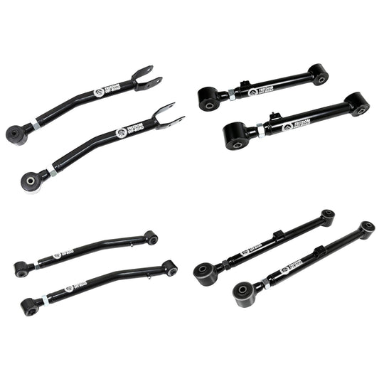 Adjustable Front Upper + Lower and Rear Upper + Lower Control Arms for 0-4.5 Inch Lift for 20-24 Jeep Gladiator JT