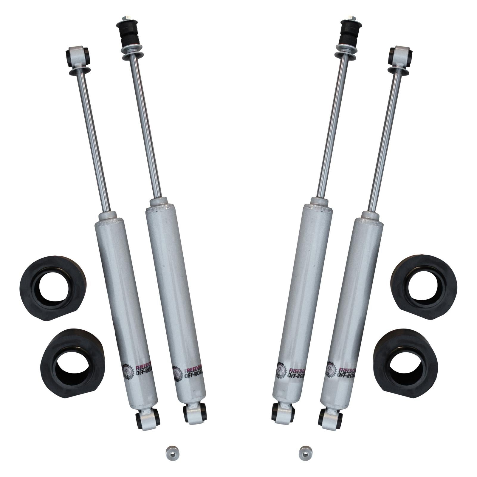 3 Inch Spacer Lift Kit w/ Shocks 97-06 Wrangler TJ Freedom Off-Road