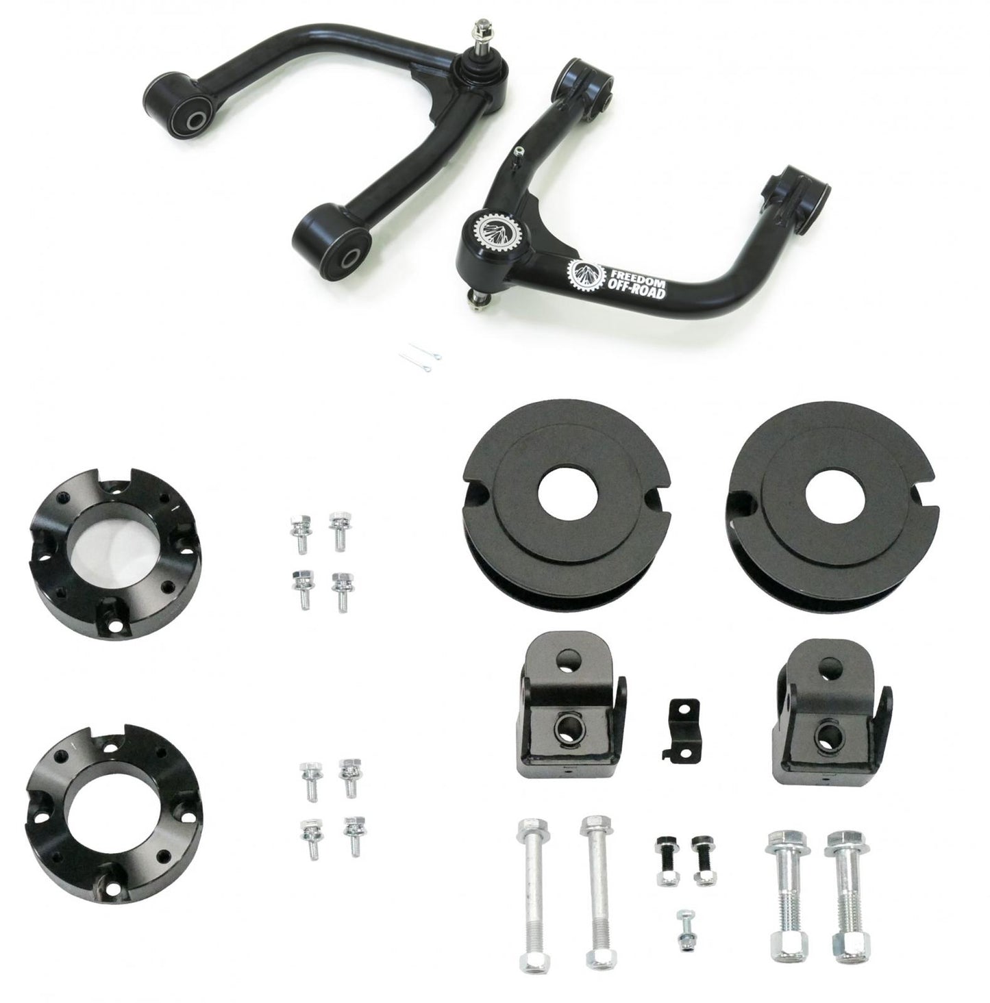 3 Inch Front 2 Inch Rear Lift Kit w/ Shock Extenders and Front Upper Control Arms 2022-Present Toyota Tundra
