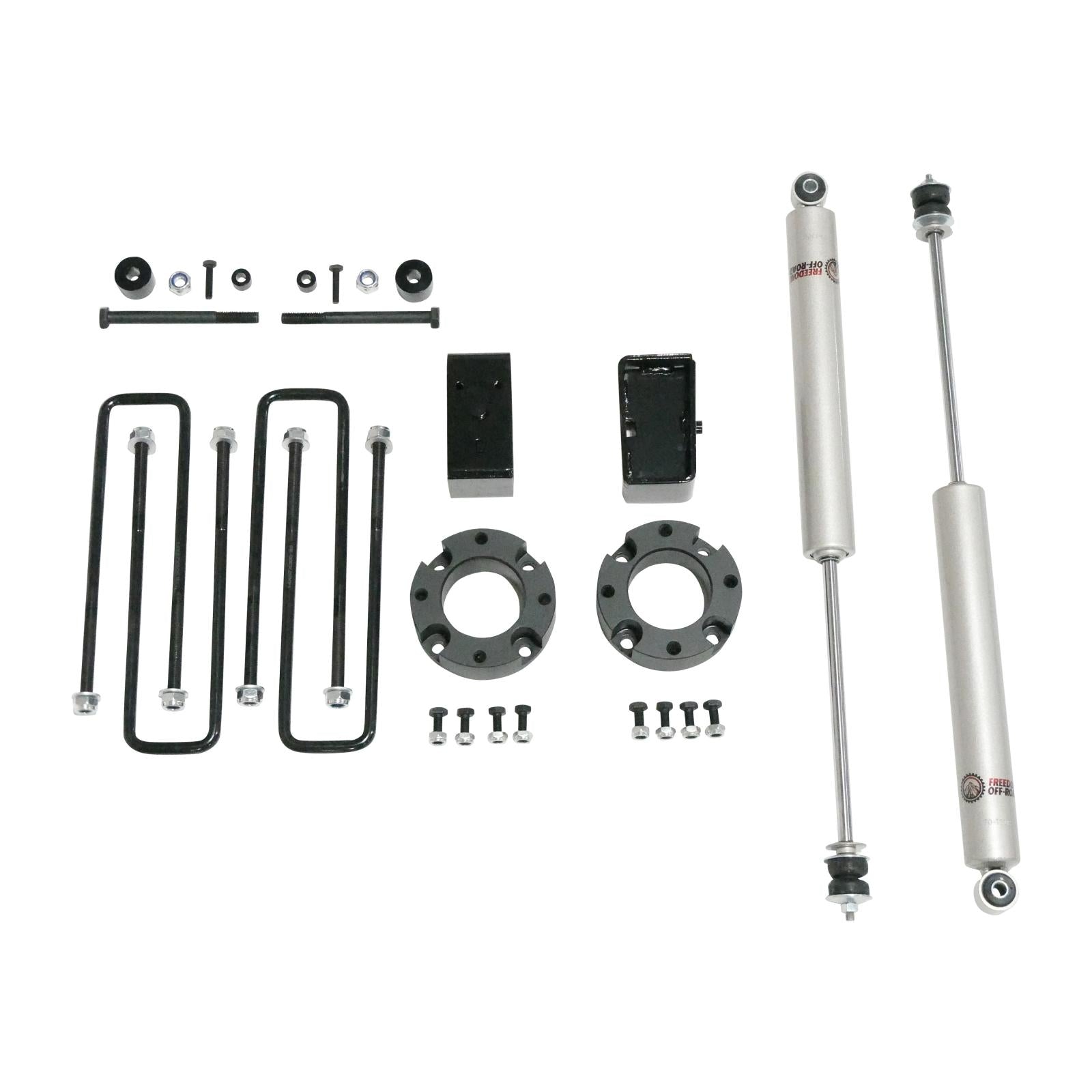 3 Inch Lift Kit Front Spacers w/ Rear Blocks, Shocks, and Differential Drop 05-23 Toyota Tacoma