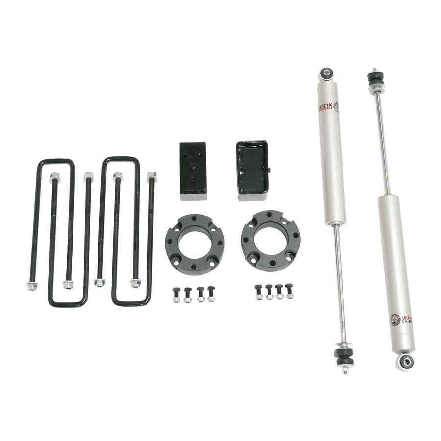 3 Inch Lift Kit Front Spacers w/ Rear Blocks and Shocks 07-21 Toyota Tundra