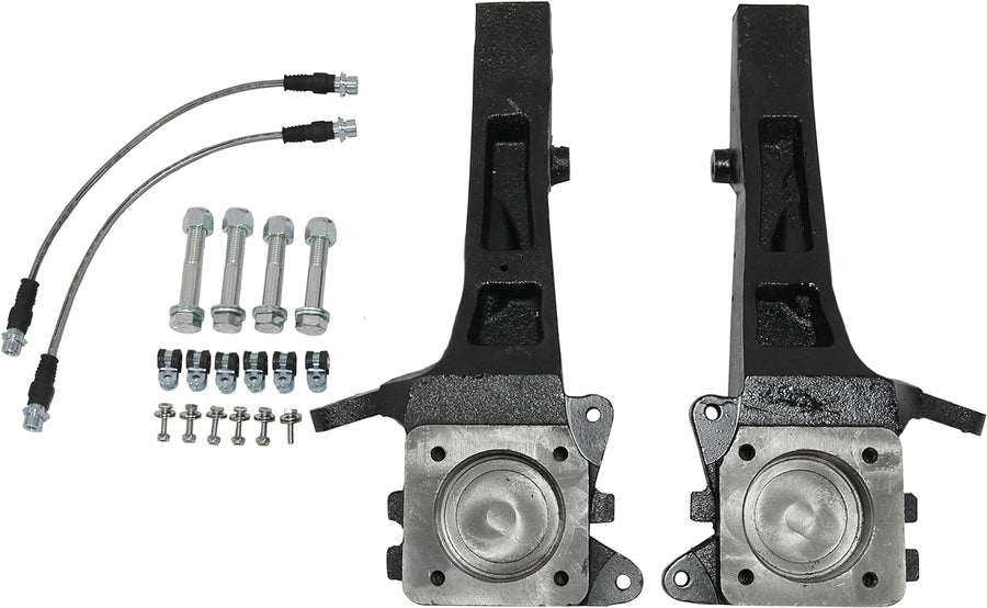 4 Inch Front Lift Spindles w/Extended Brake Lines 05-23 Tacoma RWD
