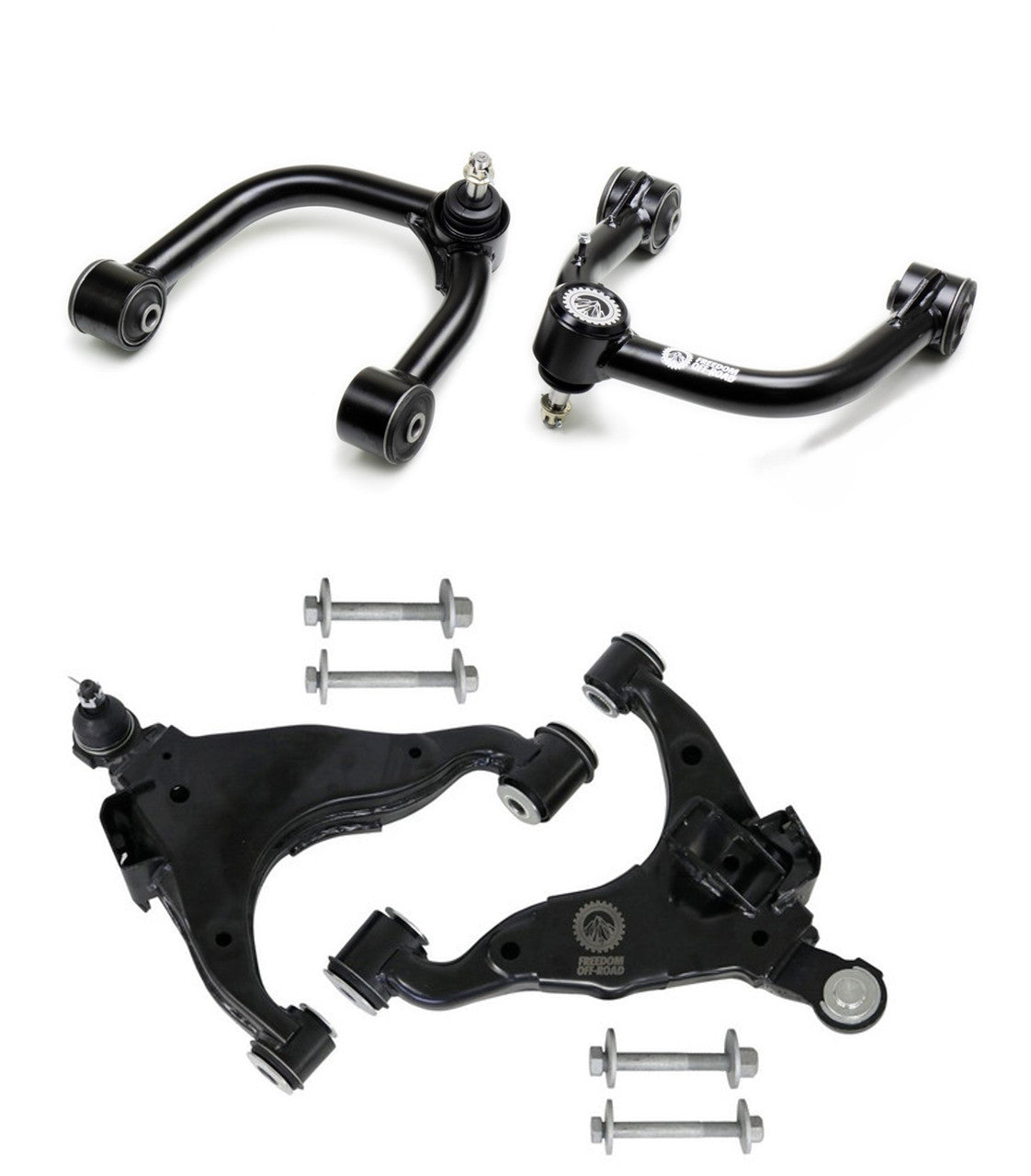Front Upper and Lower Control Arms for 2-4 Inch Lift KDSS 10-23 GX460 10-24 4Runner