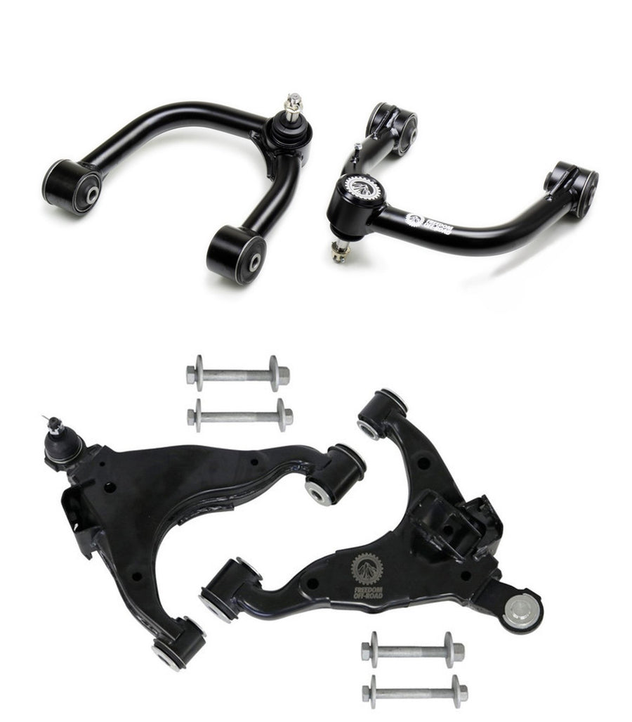 Front Upper and Lower Control Arms for 2-4 Inch Lift KDSS 10-23 GX460 10-24 4Runner
