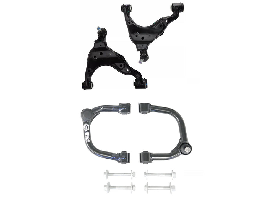 Front Upper and Lower Control Arms w/ Cam Bolts For 2-4 Inch 1995-2004 Toyota Tacoma Lift