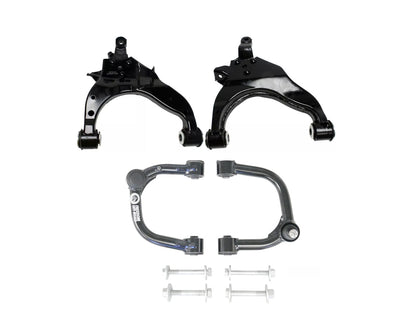 Front Upper and Lower Control Arms w/ Cam Bolts for 2-4 Inch Lift 1996-2002 Toyota 4Runner
