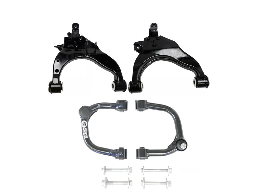 Front Upper and Lower Control Arms w/ Cam Bolts for 2-4 Inch Lift 1996-2002 Toyota 4Runner