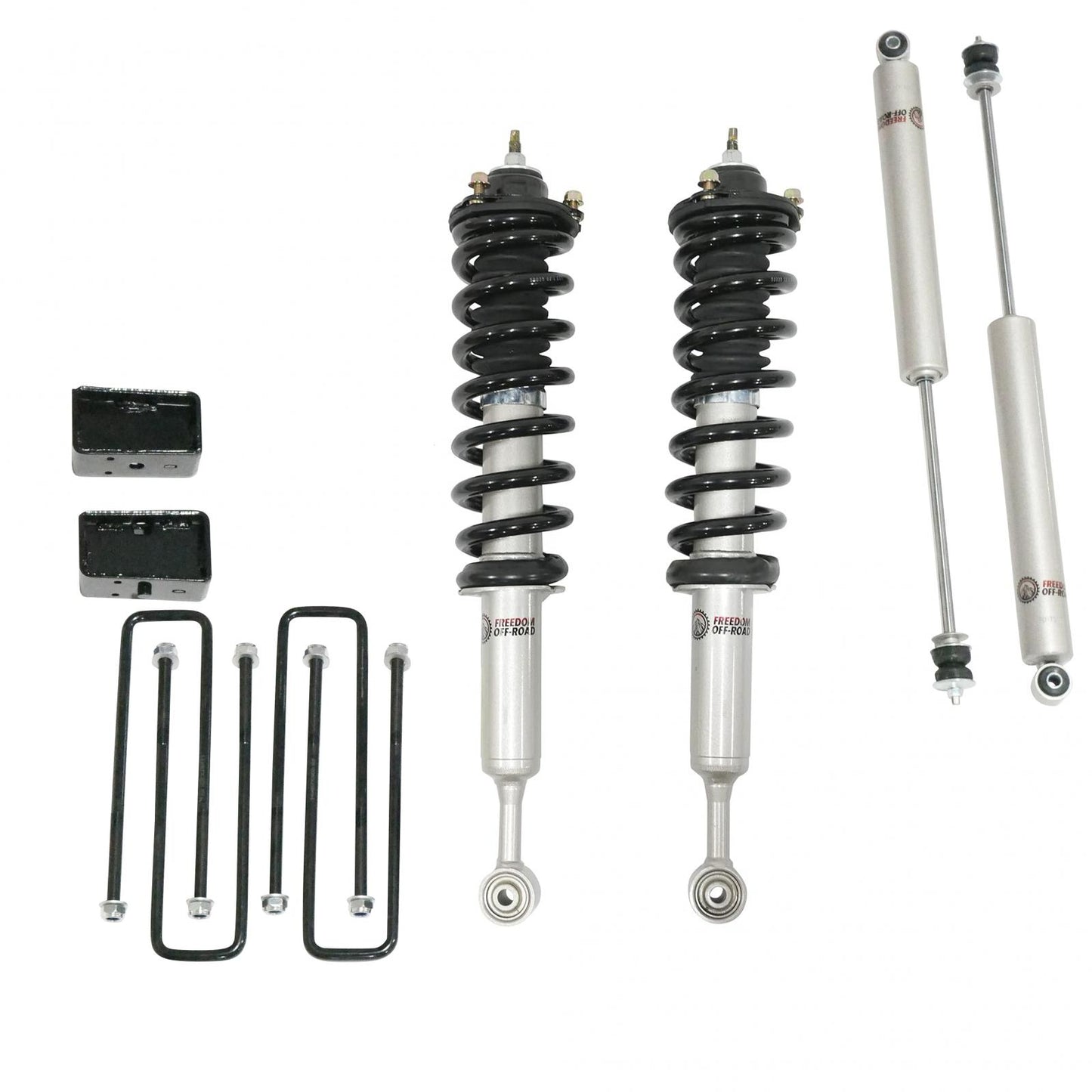 3 Inch Lift Kit Front Struts w/ Rear Blocks and Shocks 05-23 Toyota Tacoma