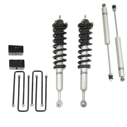 Front 2 Inch Lift Struts w/ Rear 2 Inch Blocks and Shocks 2007-2021 Toyota Tundra