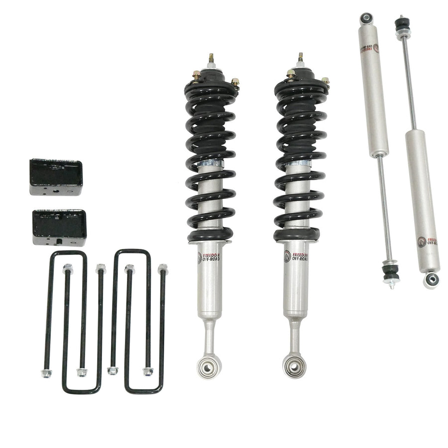 3 Inch Lift Kit Front Struts w/ Rear Blocks and Shocks for 07-21 Tundra