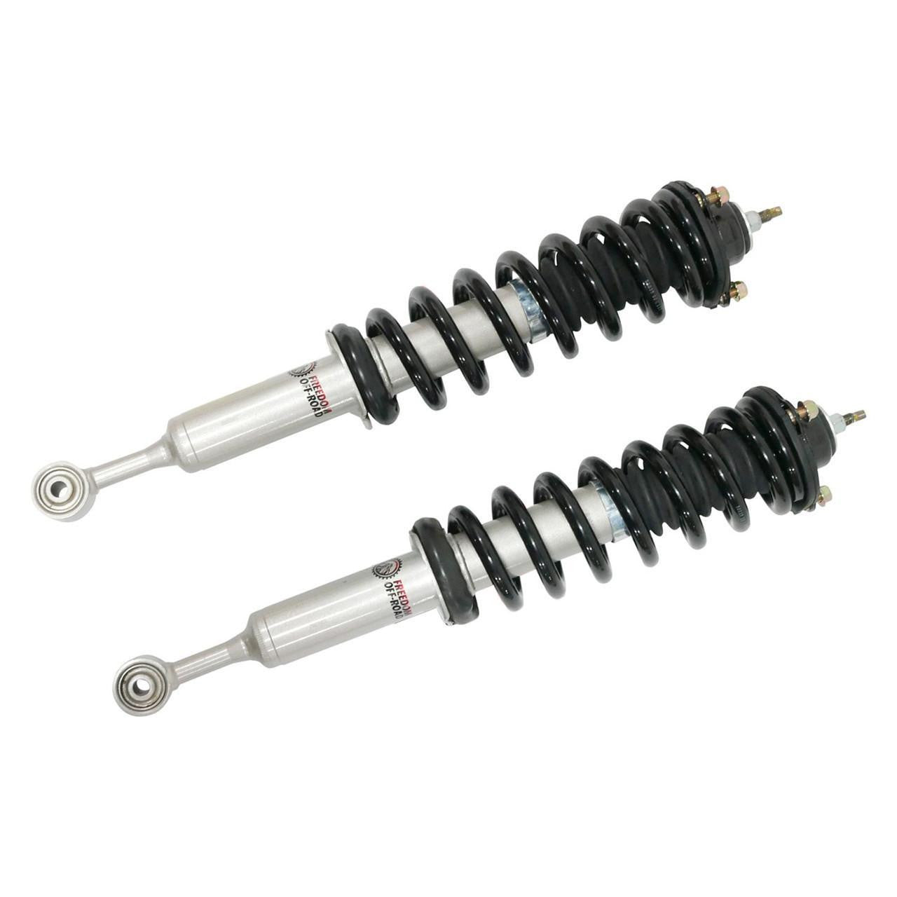 Front 3.5 Inch Lift Struts w/ Rear 3 Inch Blocks, Shocks, and Front Upper Control Arms 2007-2021 Toyota Tundra - image 2