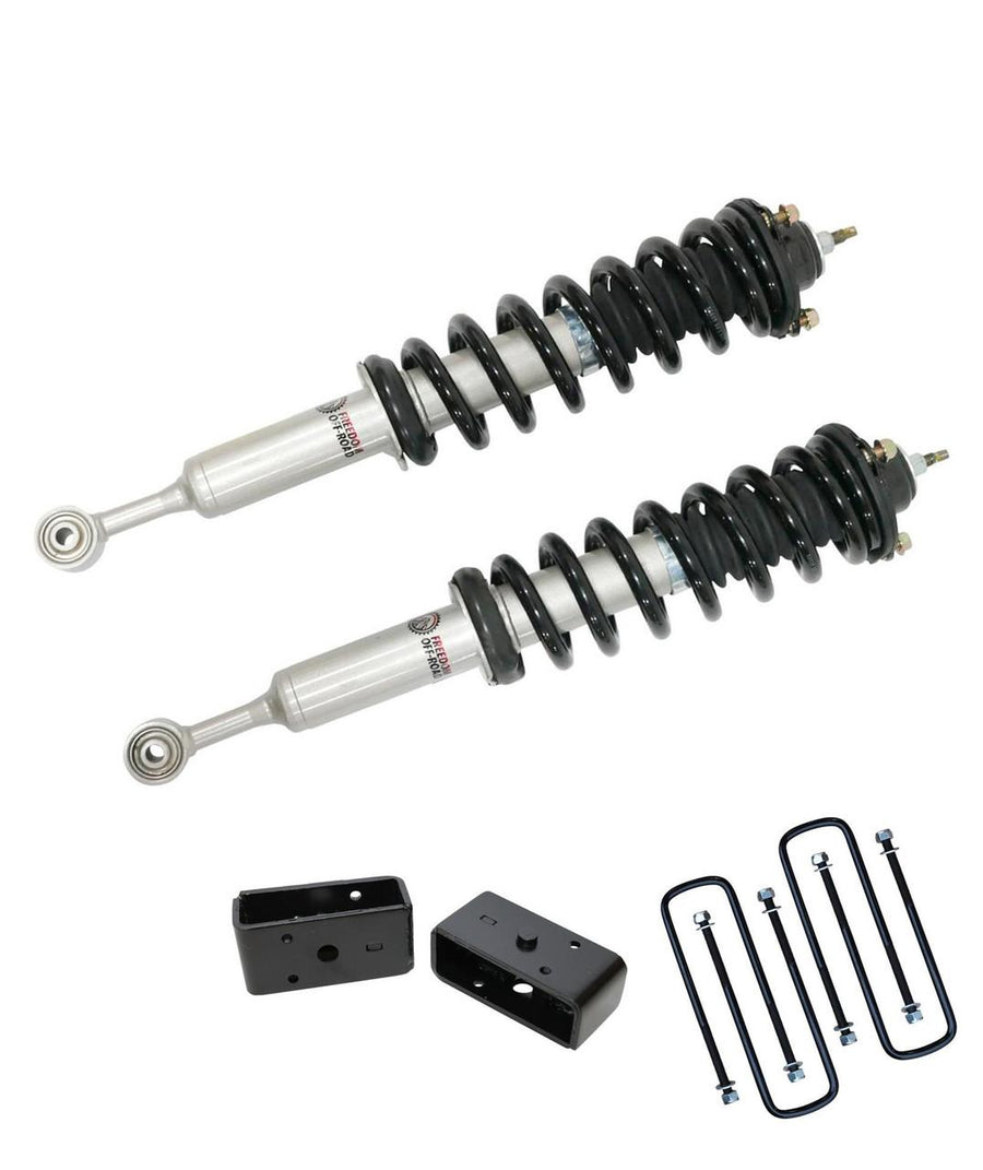 Front 2 Inch Lift Struts w/ Rear 2 Inch Blocks 2007-2021 Toyota Tundra