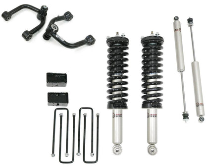 Front 3.5 Inch Lift Struts w/ Rear 3 Inch Blocks, Shocks, and Front Upper Control Arms 2000-2006 Toyota Tundra