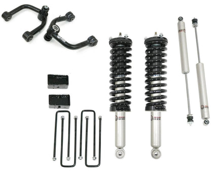 Front 3.5 Inch Lift Struts w/ Rear 3 Inch Blocks, Shocks, and Front Upper Control Arms 1996-2004 Toyota Tacoma