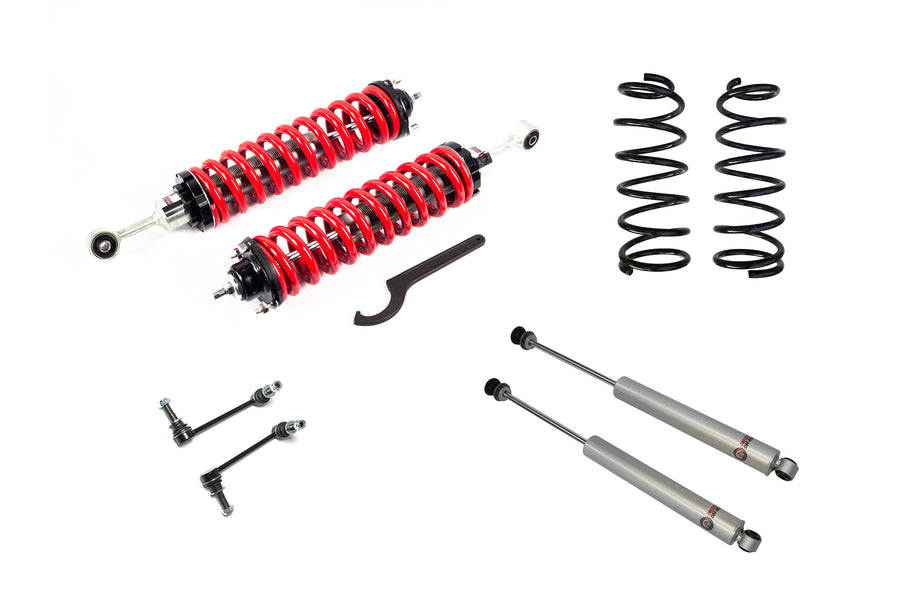 2.5-5 Inch Adjustable Coilovers 3 Inch Rear Lift Springs and Shocks 10-23 GX460 03-09 GX470 03-23 4Runner 07-14 FJ Cruiser