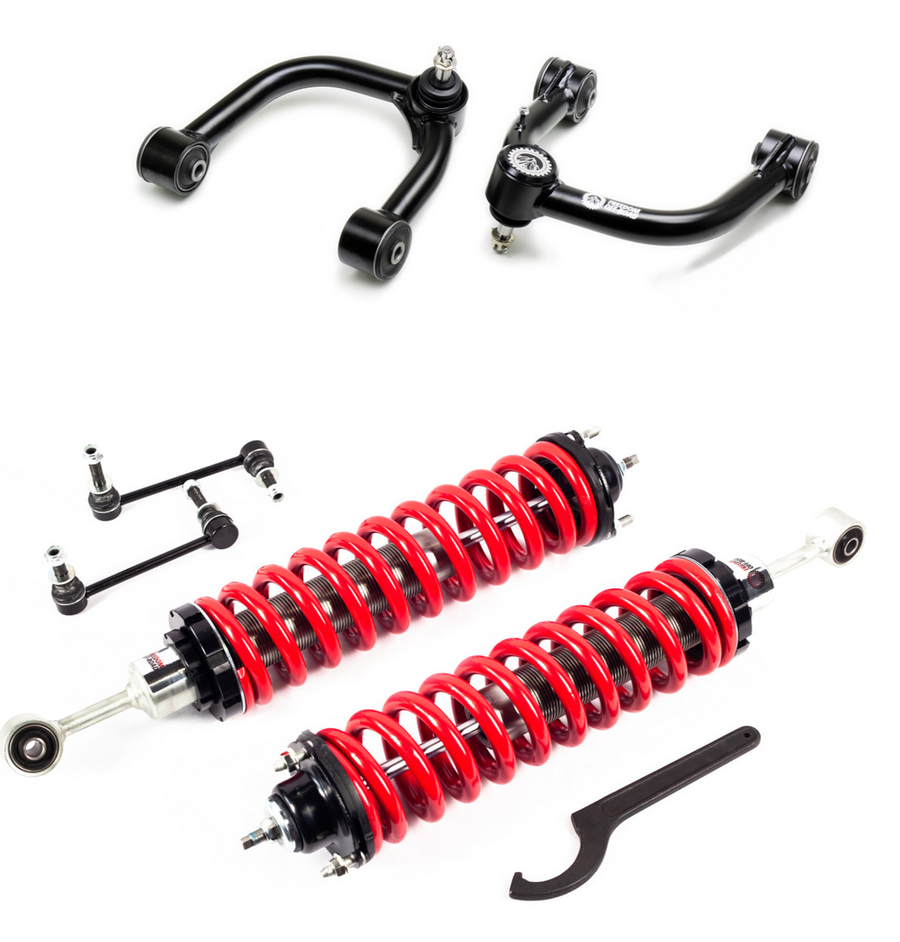 2.5-5 Inch Coilovers and Front Upper Control Arms 10-Up GX460 03-09 GX470 03-24 4Runner 07-14 FJ Cruiser