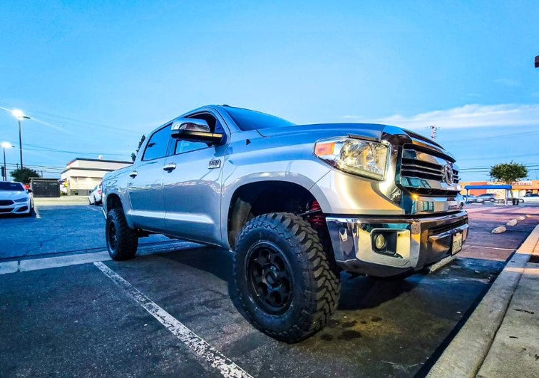 1-4 Inch Adjustable Coilovers 3 Inch Rear Lift Block and U-bolts Rear Shocks 07-21 Toyota Tundra - image 2