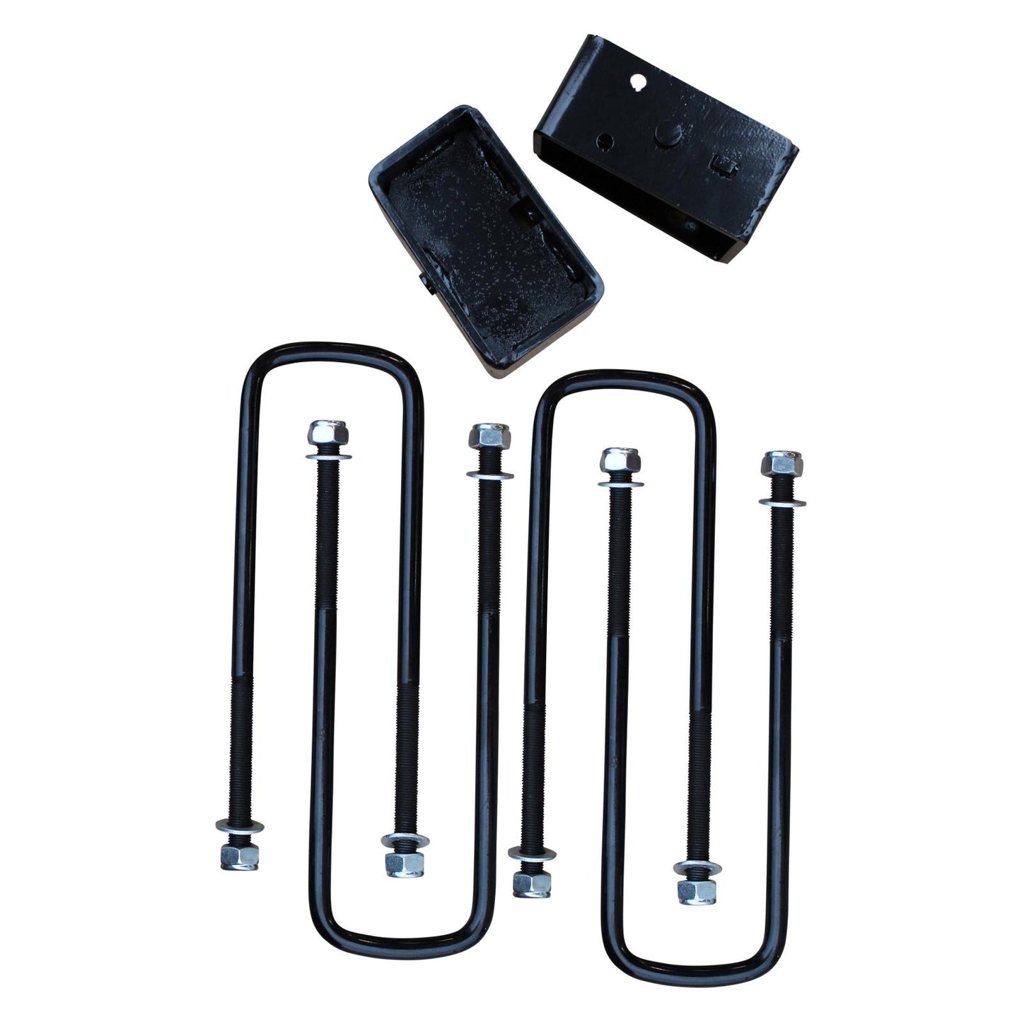 3 Inch Steel Rear Lift Blocks w/ Extended U-Bolts 88-99 chevrolet C1500/K1500, 99-19 Silverado/Sierra 1500/01-06 Silverado/Sierra 1500 HD/ 01-20 Siverado 2500 HD/99-95 Tahoe, 94-10 Ram 1500 Freedom Off-Road