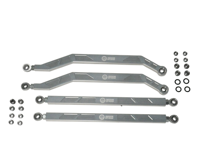 High Clearance Heavy Duty Radius Rod Set (4) 14-16 Polaris RZR - Polished