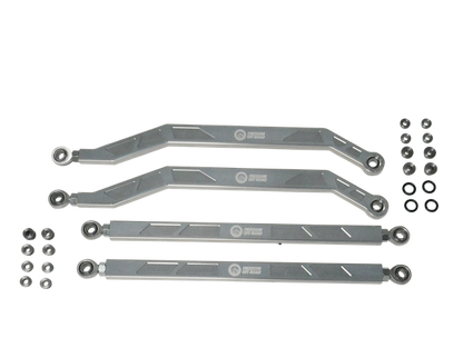 High Clearance Heavy Duty Radius Rod Set (4) 17-24 Polaris RZR - Polished