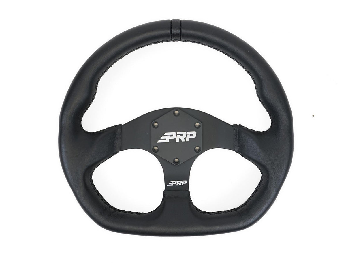 Comp R Leather Steering Wheel 13 Inch Diameter - Black