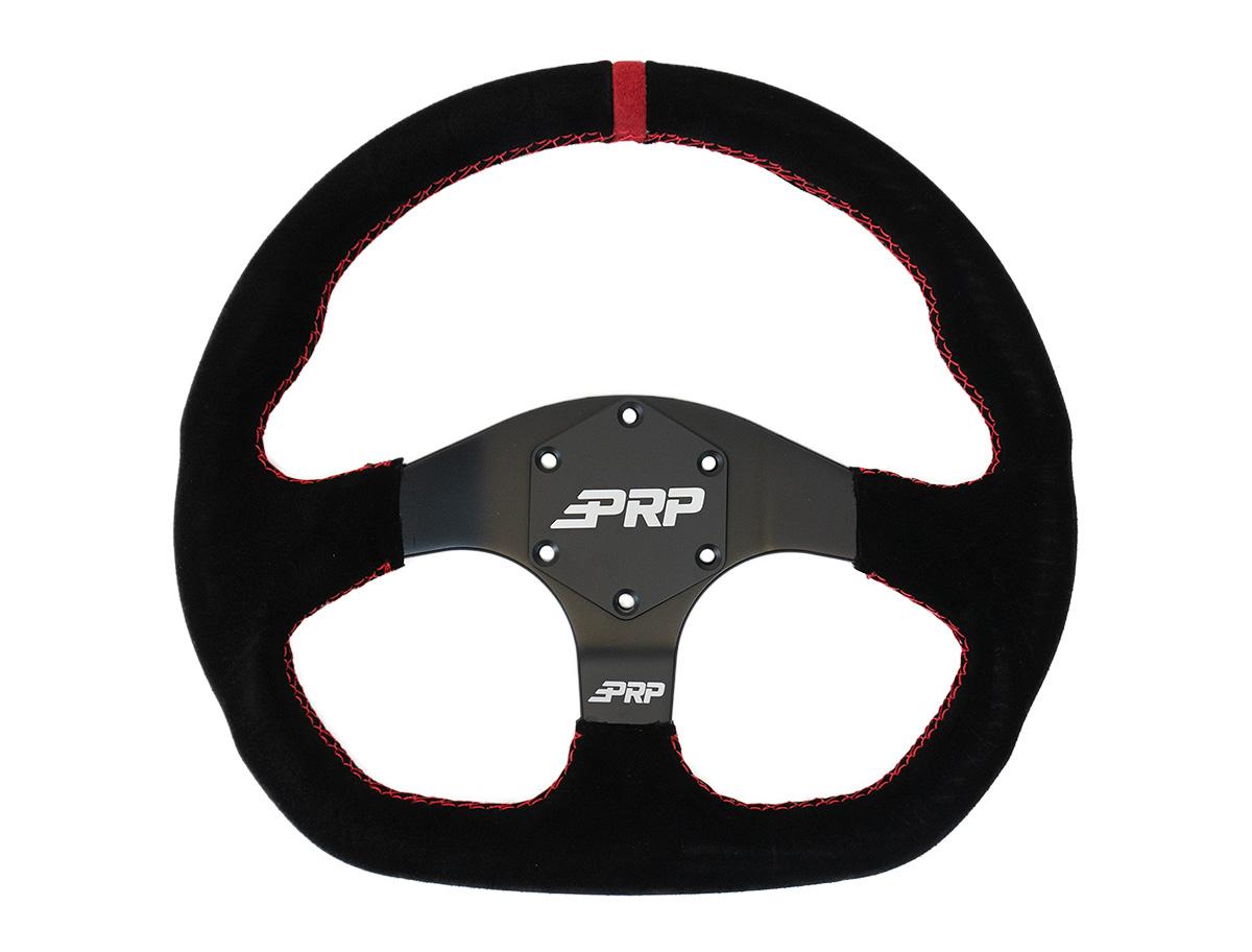 Comp-R Suede Steering Wheel 13 Inch Diameter Red PRP Seats