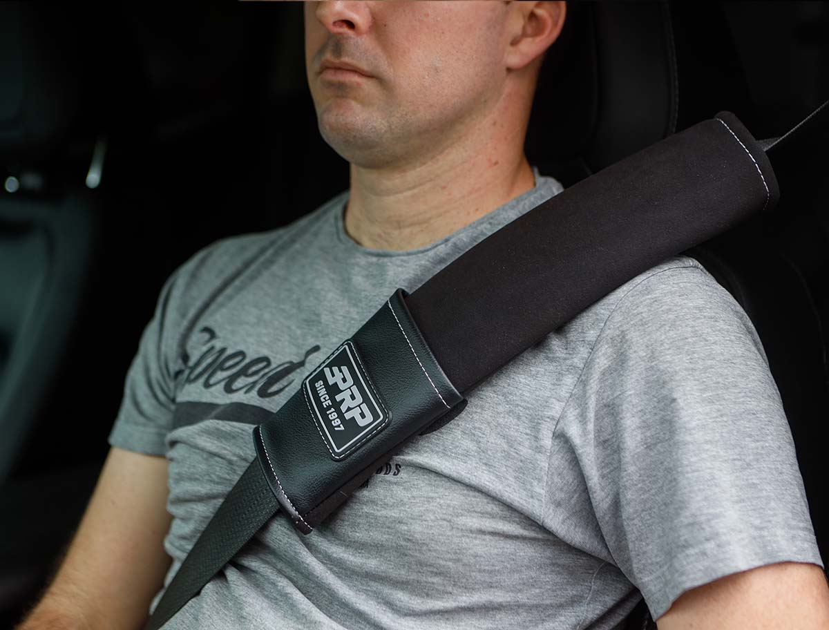 Seatbelt Pads w/ Pocket Red Trim PRP Seats