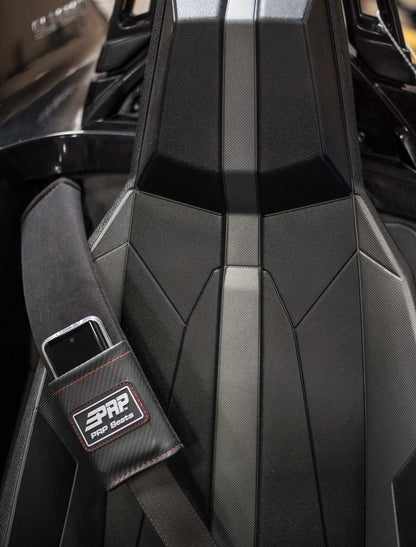 Seatbelt Pads w/ Pocket Red Trim PRP Seats