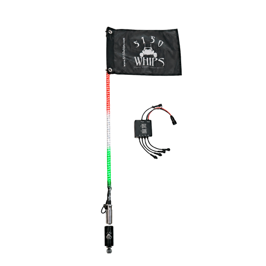 Hyper Color LED Whip – Red White Green