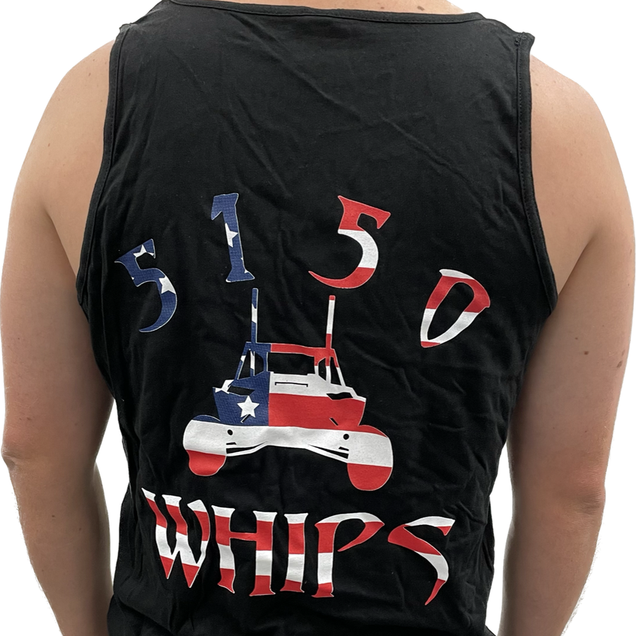 5150 Mens Tank Top - Black with RWB Logo