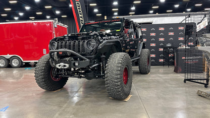 Gladius Frame Chop Bumper with Bull Bar for Jeep JK/JL/JT - fits WARN M8274 - Motobilt-MB1238-B
