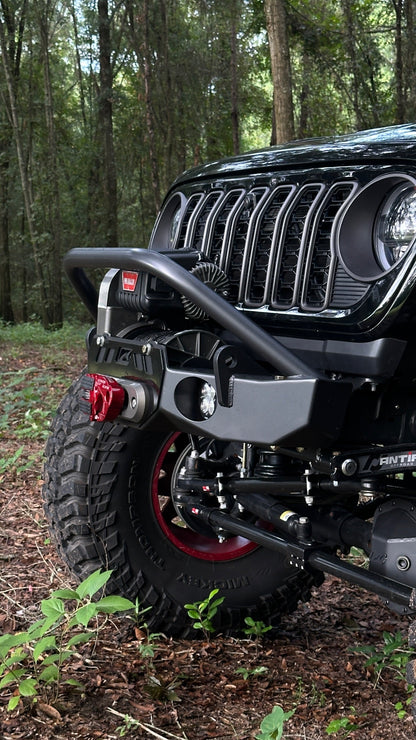 Gladius Frame Chop Bumper with Bull Bar for Jeep JK/JL/JT - fits WARN M8274 - Motobilt-MB1238-B